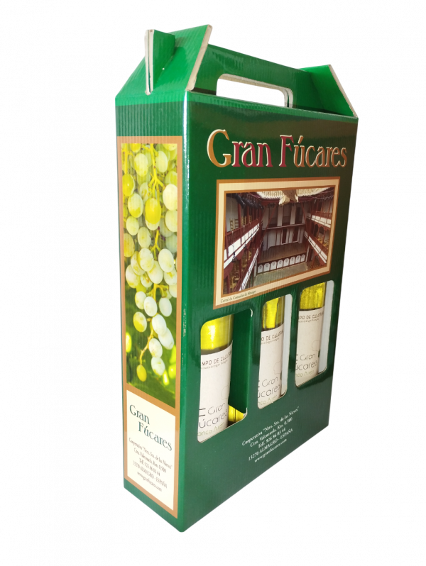 Estuche Lote 3 Botellas Gran Fúcares Blanco Jóven Airen - Imagen 3