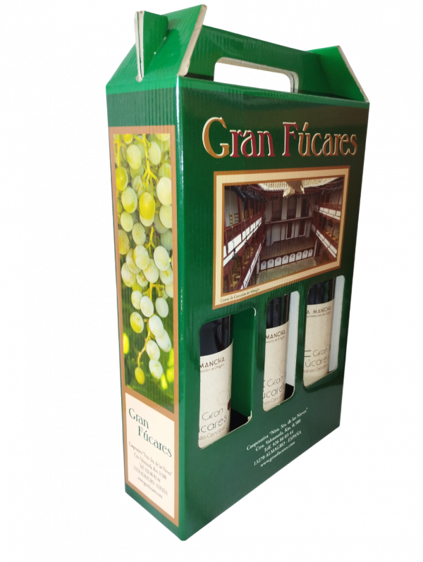 Estuche Lote 3 Botellas Gran Fúcares Tinto Crianza Cencibel - Imagen 3